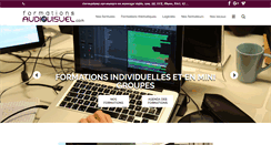 Desktop Screenshot of formations-audiovisuel.com